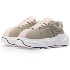 Dune Rose Chunk – Taupe og Pink platform-sneakers