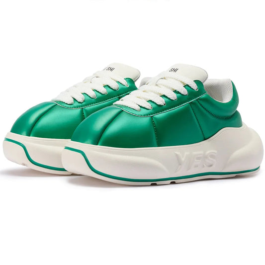 Emerald Chunk – Sneakers cu platformă verde smarald