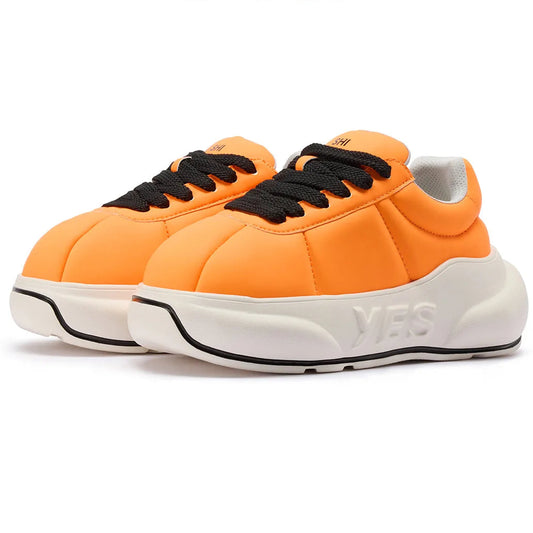 Tangerine Chunk – Orange Platform Sneakers