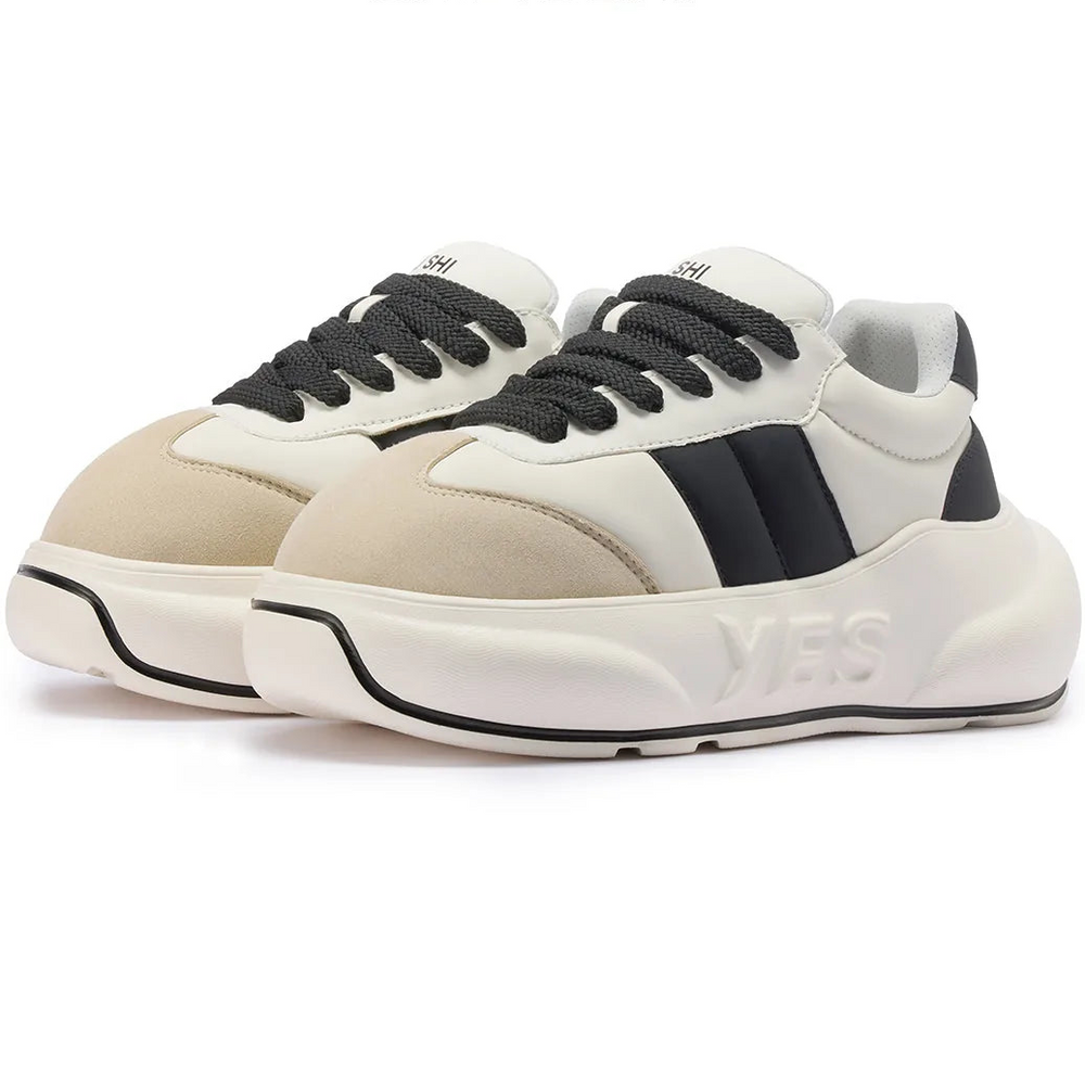 Ash Chunk – Gray Platform Sneakers