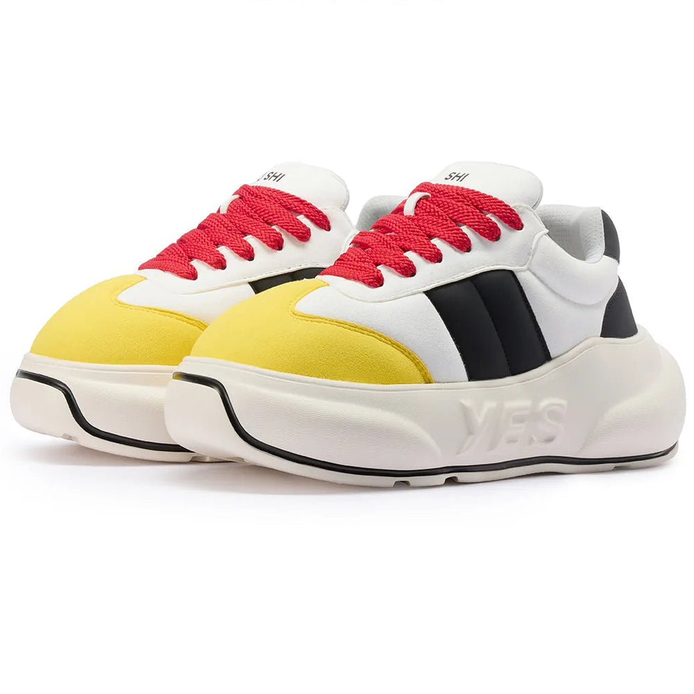 Primary Chunk – Color Block Platform Sneakers