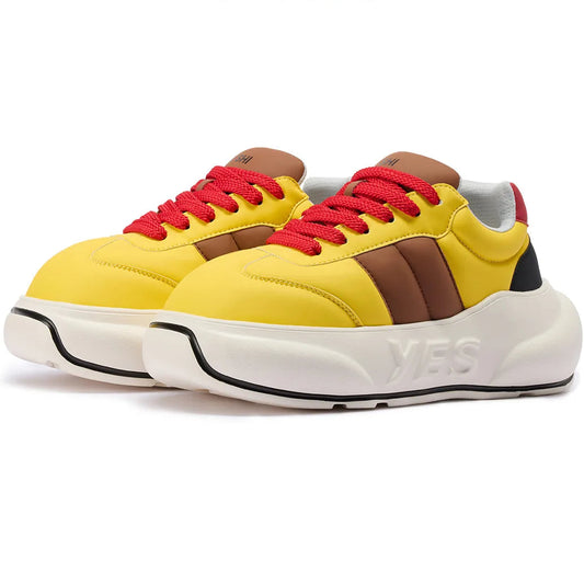 Solar Chunk – Yellow Platform Sneakers
