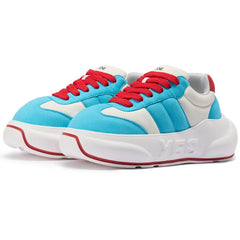 Cyan Chunk – Cyan Blue Platform Sneakers