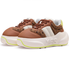 Chocolate Chunk – Brown Platform Sneakers