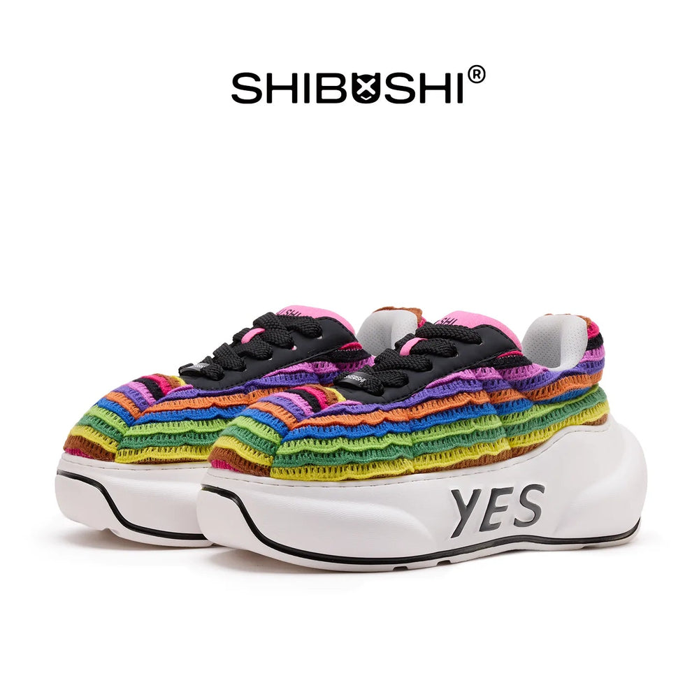 Spectrum Chunk – Multicolor Platform Sneakers