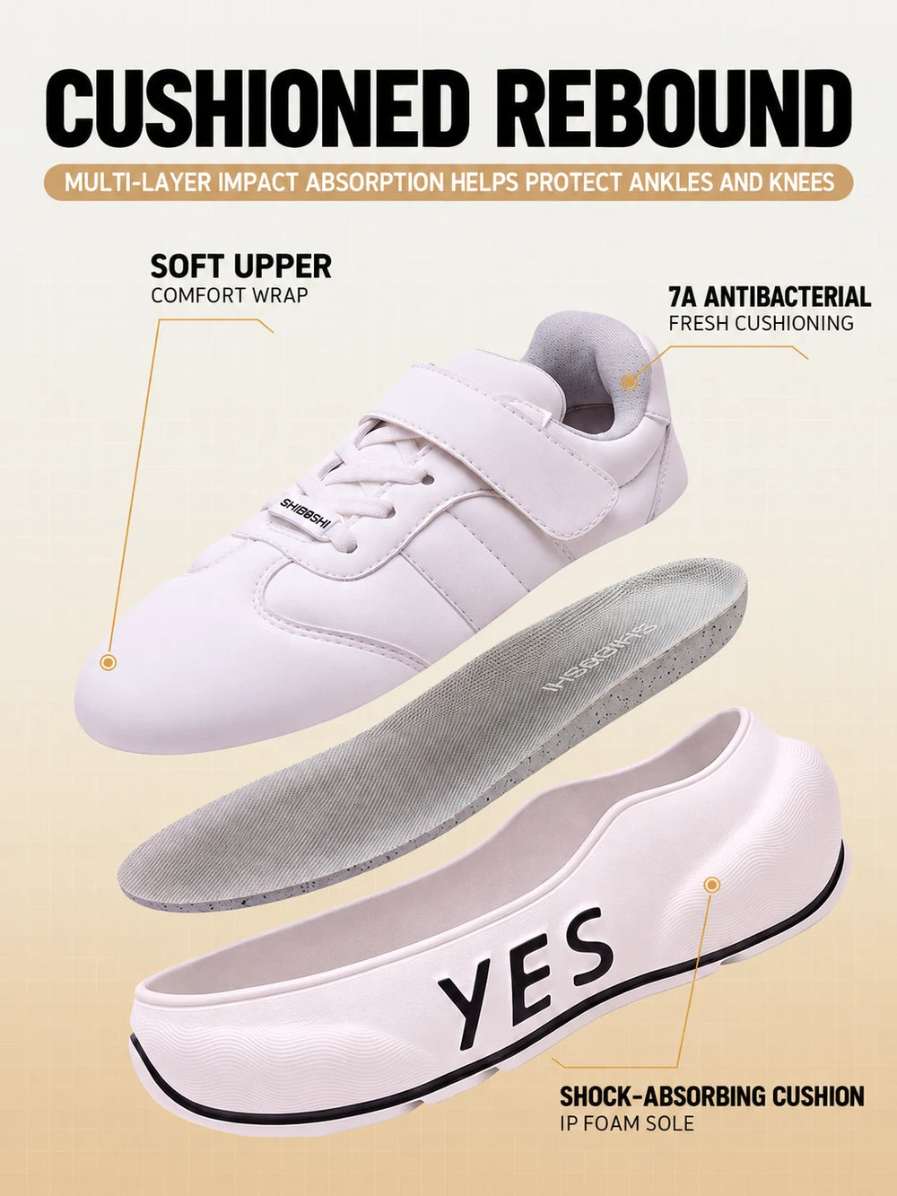 Pure Step Kids – White Chunky Sneakers
