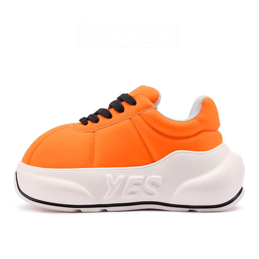 Tangerine Chunk – Orange Platform Sneakers
