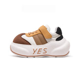 Cedar Kids – Tan & Brown Chunky Sneakers
