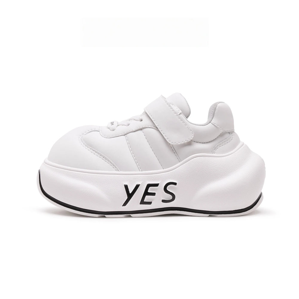Pure Step Kids – White Chunky Sneakers