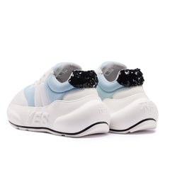 Aqua Chunk – Sneakers con plateau blu
