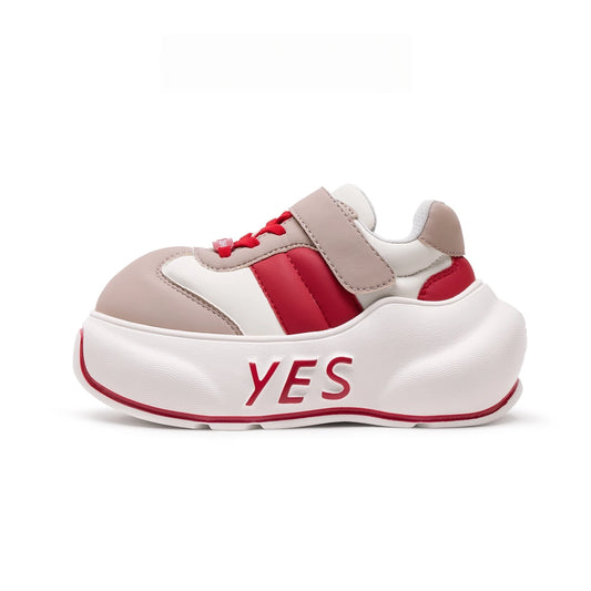 Rally Kids – Red & Gray Chunky Sneakers
