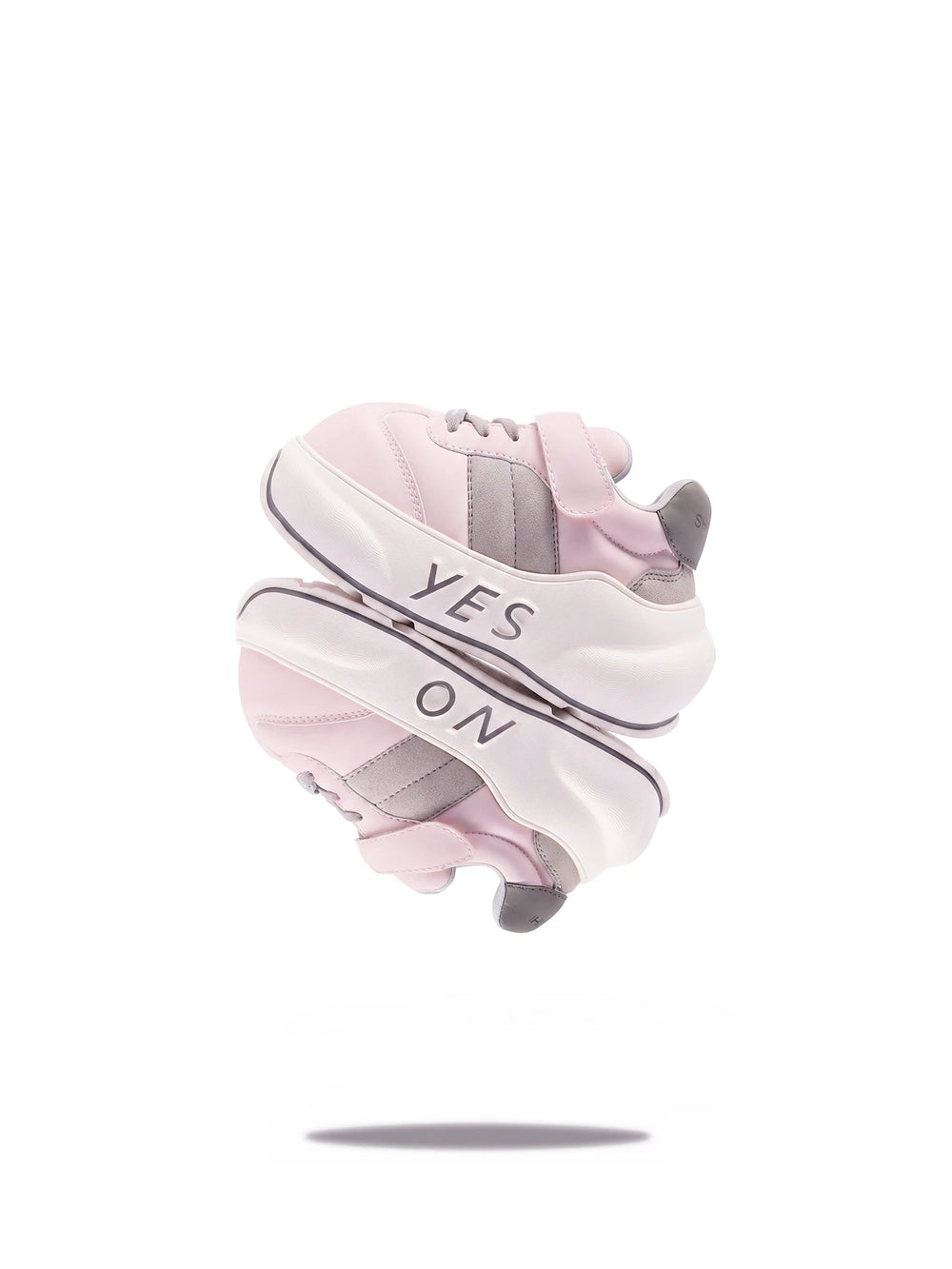 Petal Kids – Pink & Gray Chunky Sneakers
