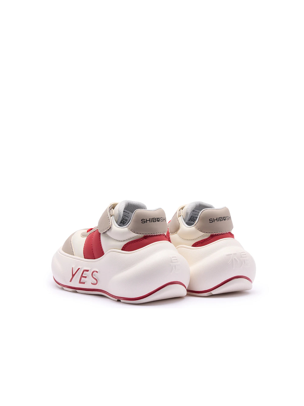 Rally Kids – Red & Gray Chunky Sneakers