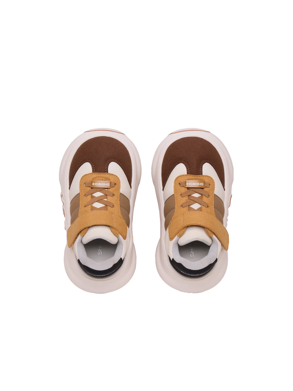 Cedar Kids – Tan & Brown Chunky Sneakers