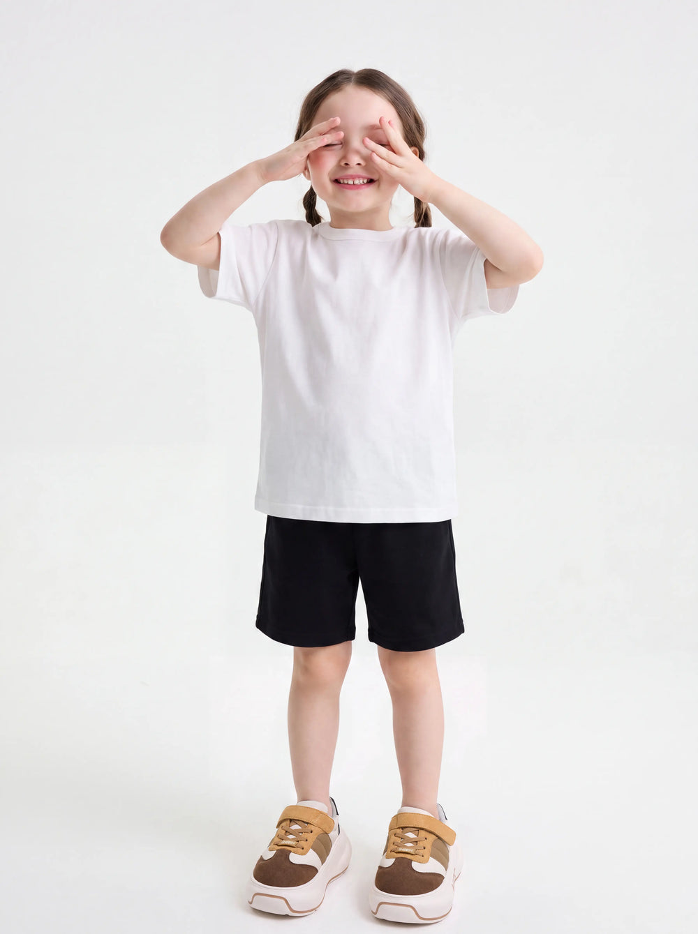 Cedar Kids – Tan & Brown Chunky Sneakers