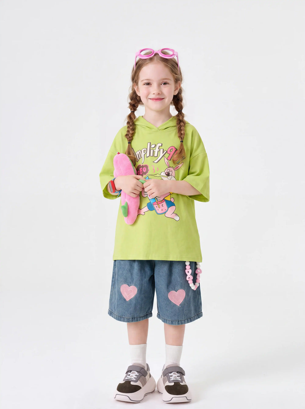 Pebble Kids – Gray & Brown Chunky Sneakers