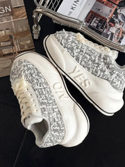 Tweed Chunk sculpted platform sole detail
