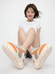 Clementine Chunk – Orange Platform Sneakers