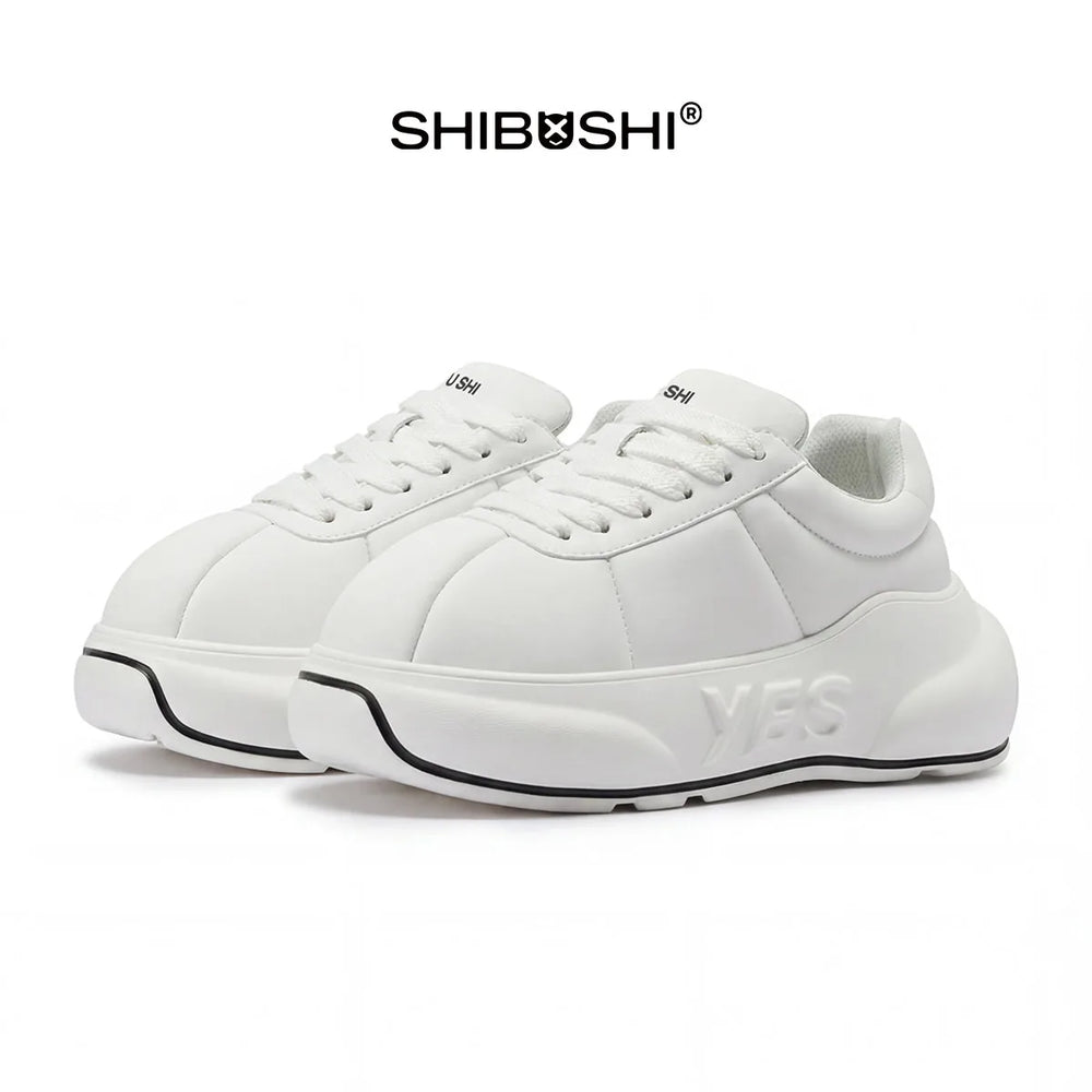 Alba Chunk – White Platform Sneakers