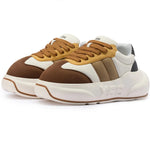 Mocha Chunk – Brown Platform Sneakers