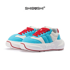 Cyan Chunk – Sneakers cu platformă albastru-cian