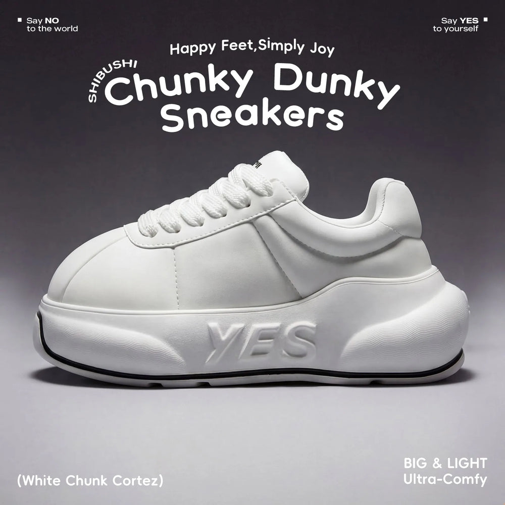 Alba Chunk – White Platform Sneakers