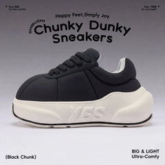 Black Chunk – sorte platform sneakers