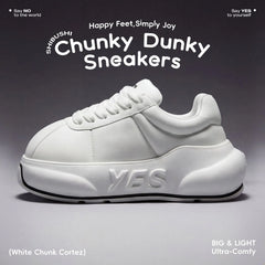 Alba Chunk – White Platform Sneakers