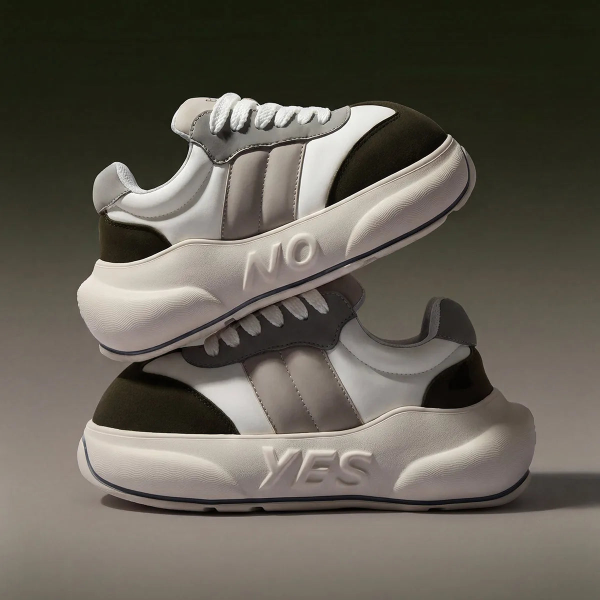 Sage Chunk – Sage Green Platform Sneakers
