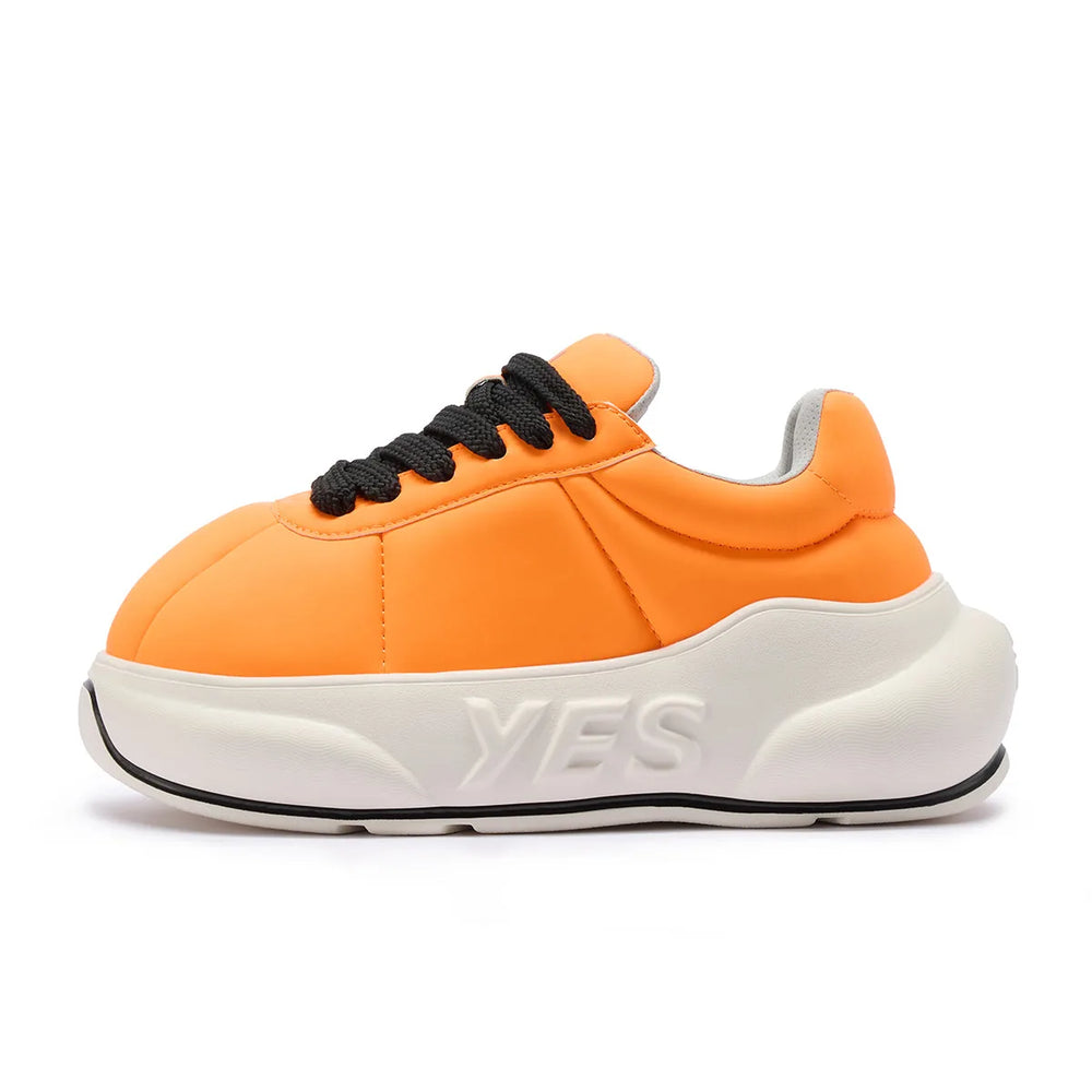 Tangerine Chunk – Orange Platform Sneakers