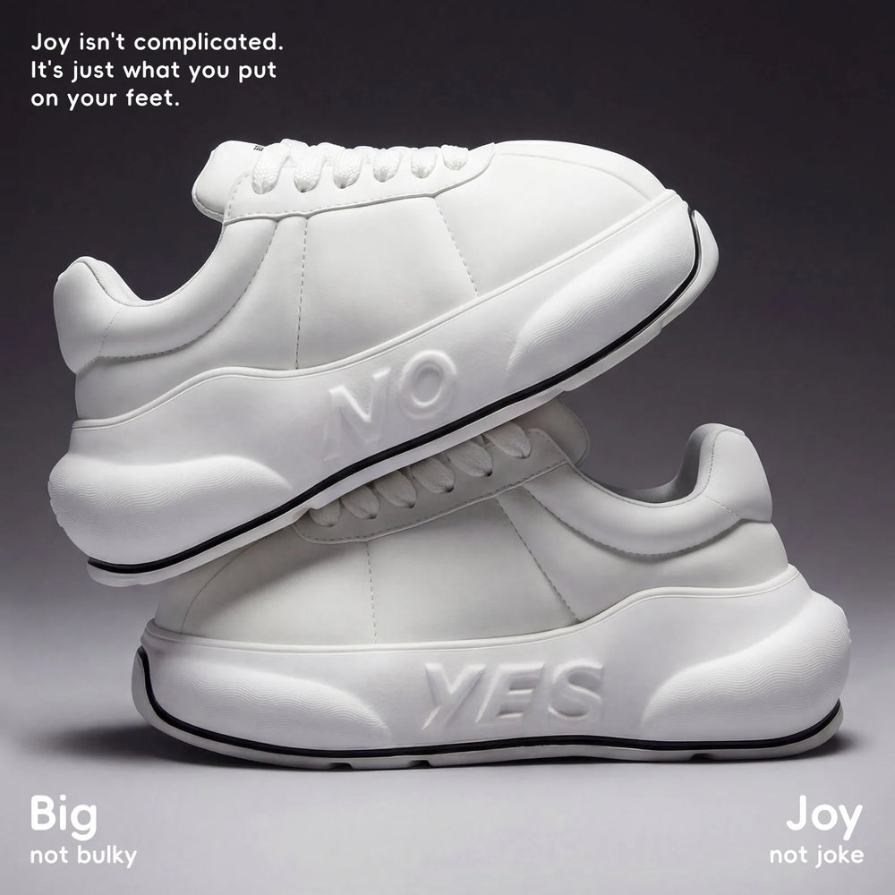 Alba Chunk – White Platform Sneakers