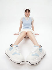Aqua Chunk – Sneakers con plateau blu