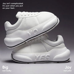 Alba Chunk – White Platform Sneakers