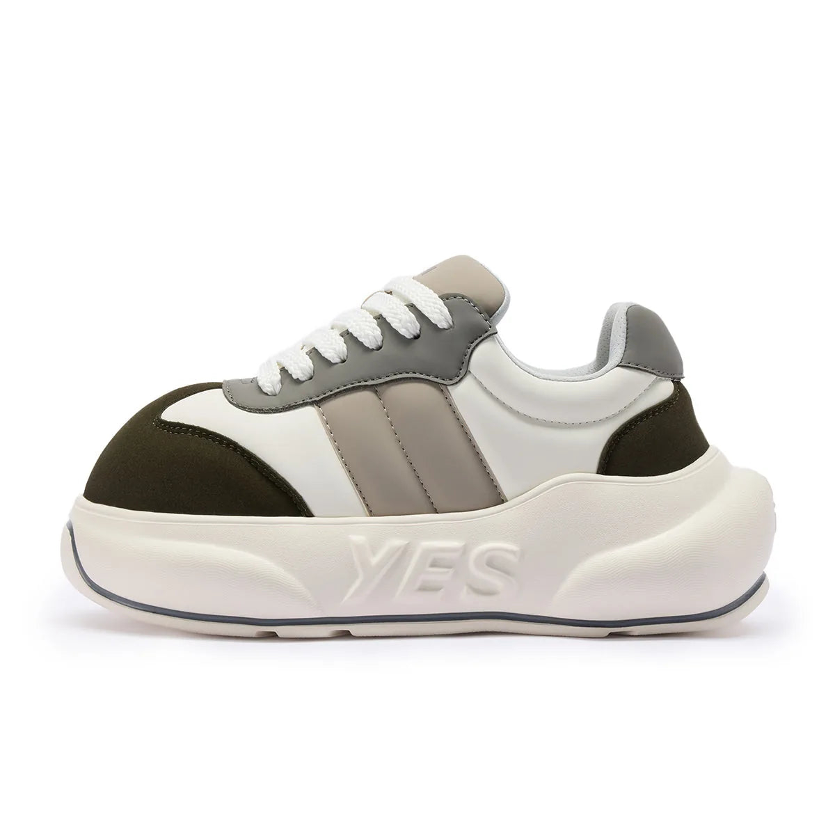 Sage Chunk – Sage Green Platform Sneakers