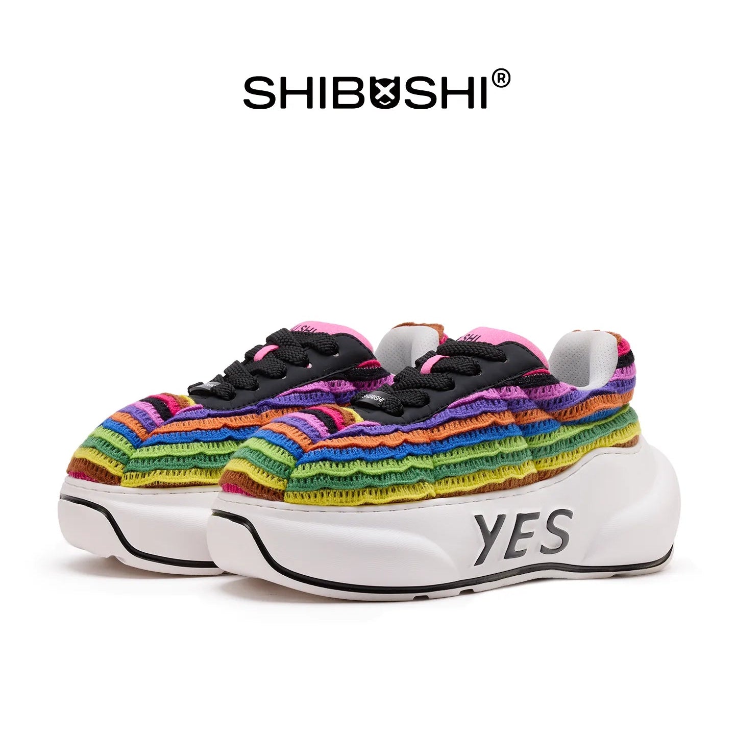 Spectrum Chunk – Multicolor Platform Sneakers