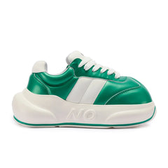 Jade Chunk – Green Platform Sneakers