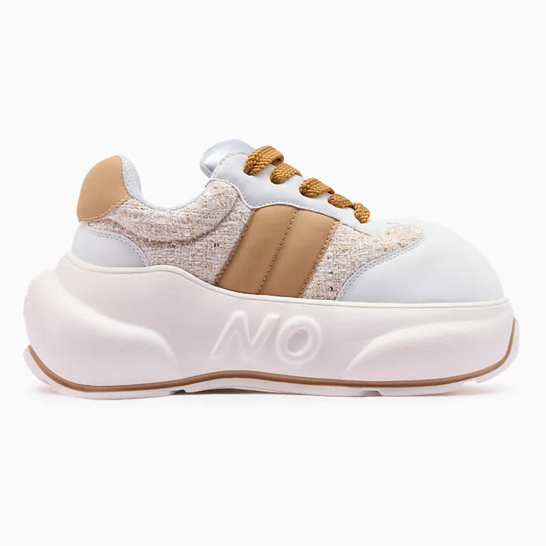 Sand Chunk – Sneakers cu platformă bej