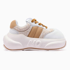 Sand Chunk – Sneakers cu platformă bej
