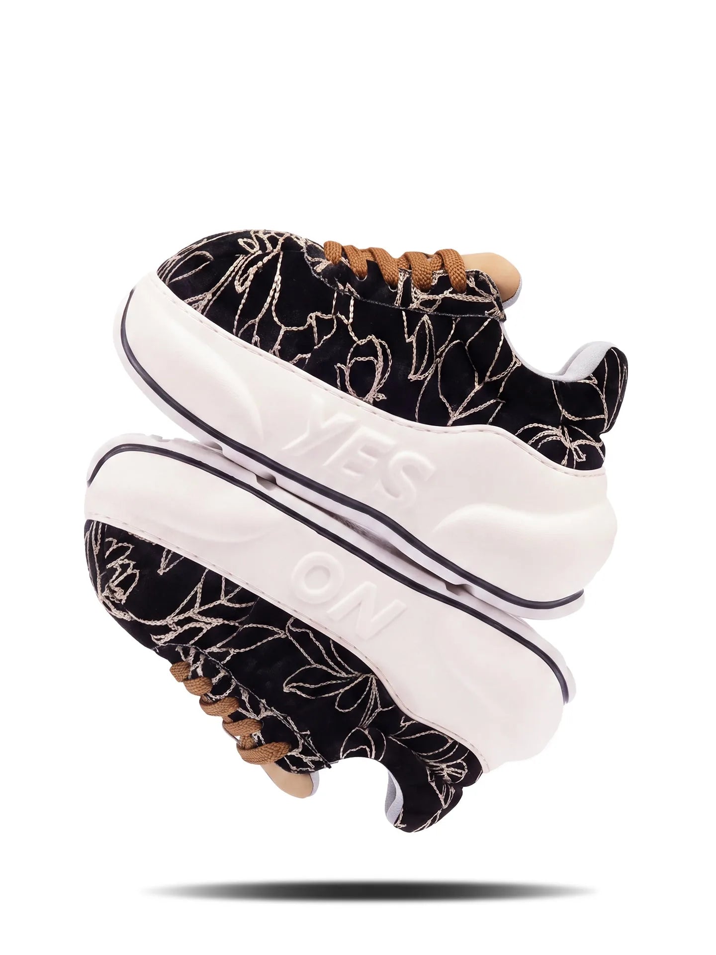 Embroidery Chunk – Embroidered Platform Sneakers