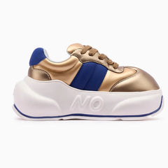 Gold Chunk – Metallic Gold Platform Sneakers