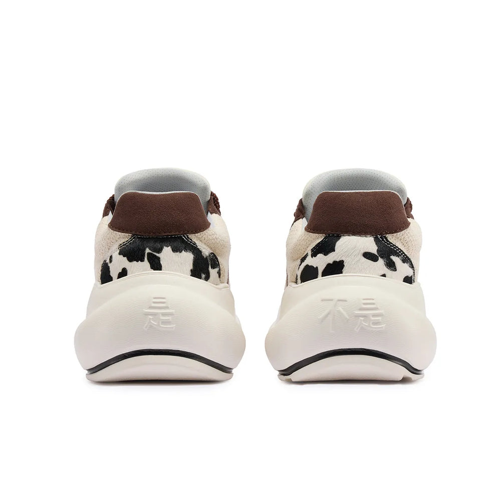 Cow Chunk – Koemønstrede platformesneakers