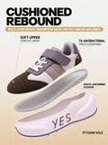 Pebble Kids – Gray & Brown Chunky Sneakers