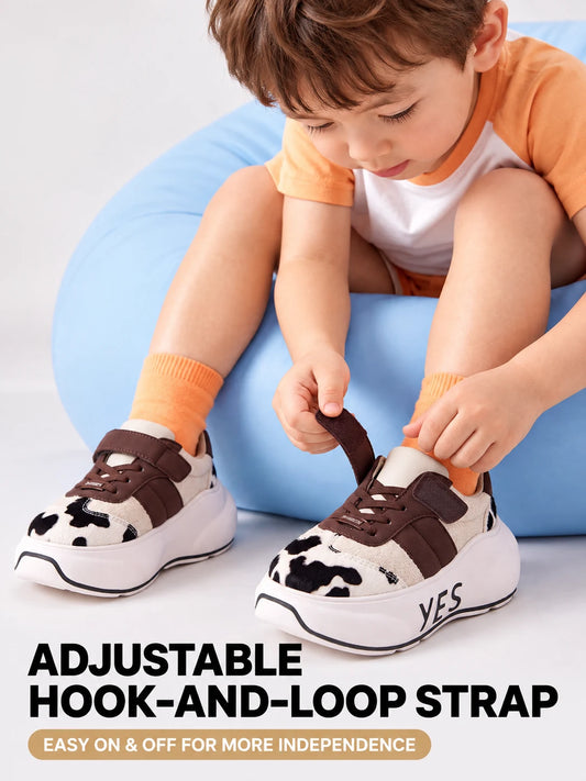Moo Chunk Kids – Cow Print Kids Sneakers