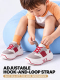 Rally Kids – Red & Gray Chunky Sneakers
