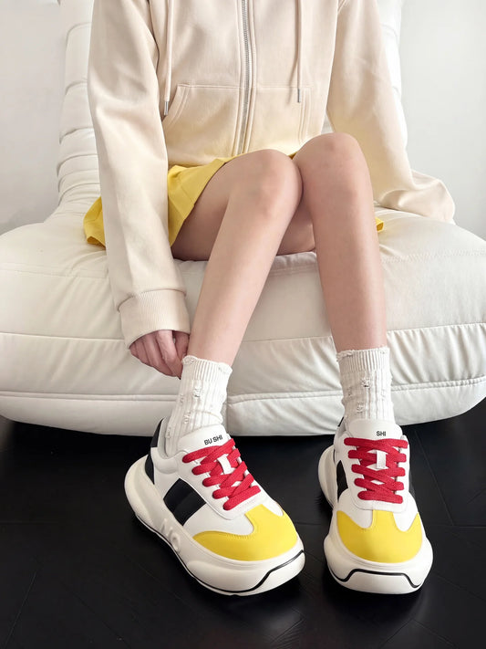 Primary Chunk – Sneakers con plateau color block
