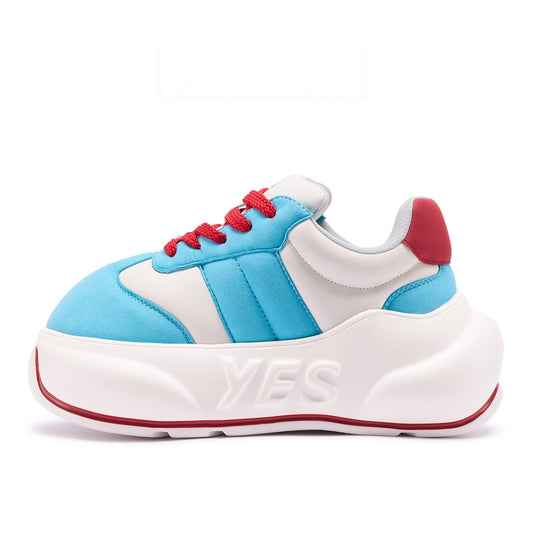 Cyan Chunk – Cyan Blue Platform Sneakers