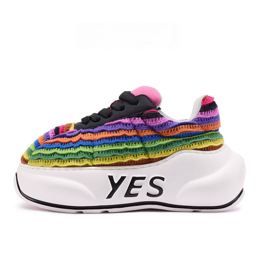 Spectrum Chunk – Multicolor Platform Sneakers