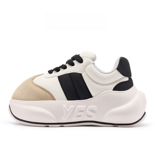 Ash Chunk – Gray Platform Sneakers