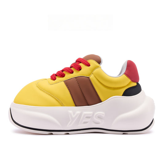 Solar Chunk – Yellow Platform Sneakers