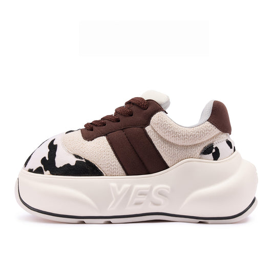 Cow Chunk – Cow Print Platform Sneakers